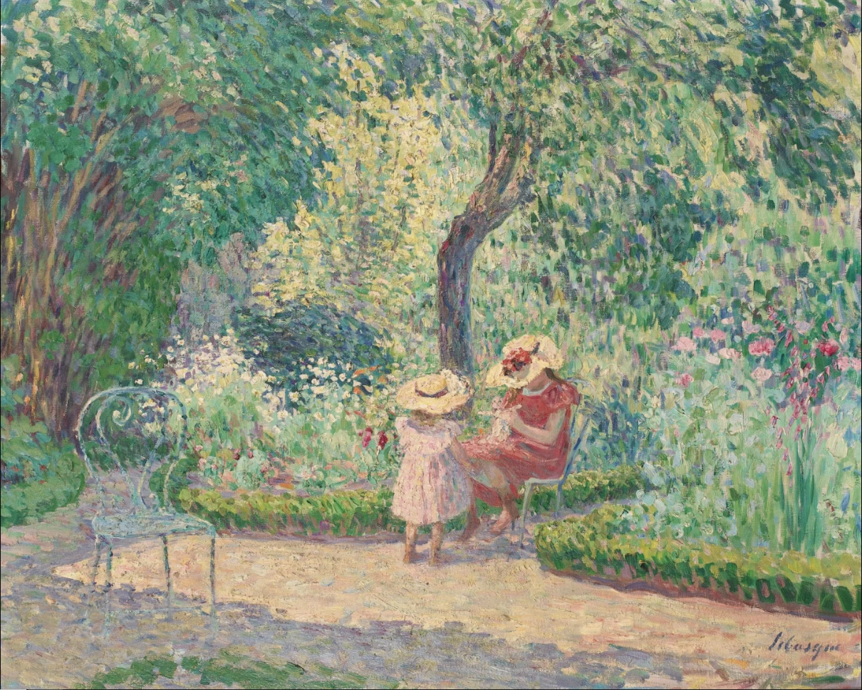 Nel giardino di Montévrain